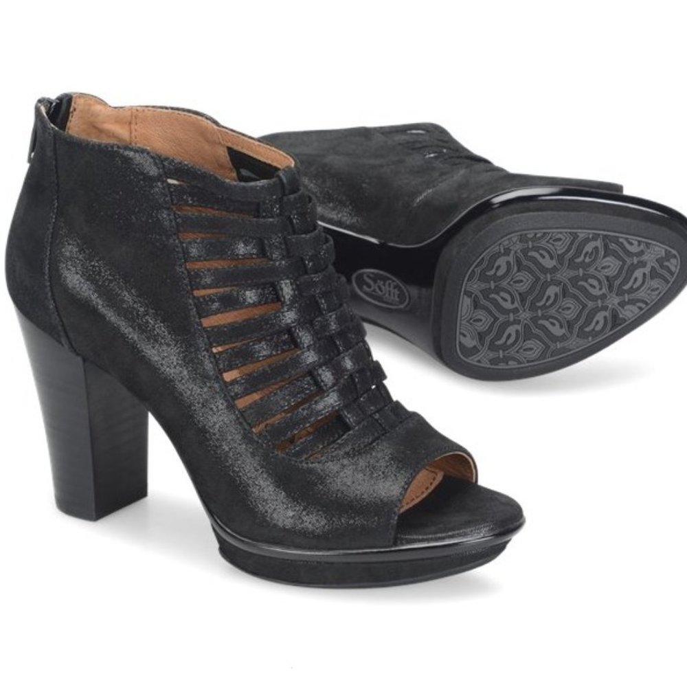 Sofft Renita Caged Peep Toe Bootie